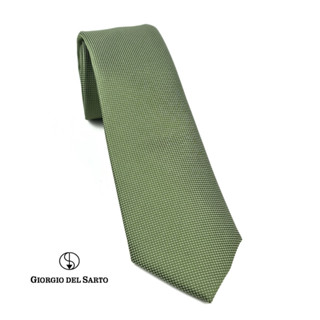 Giorgio Del Sarto Necktie 7.5 cm Green with Fabric Texture เนคไทสีเขียวมีเท็กเจอร์