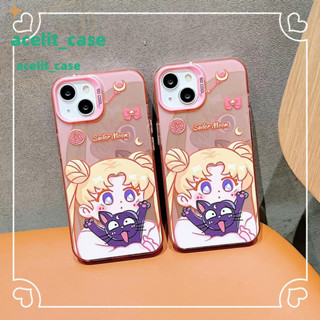 ❤️ส่งของขวัญ❤️ เคสไอโฟน 11 12 13 14 Pro Max สาวน่ารักหัวใจ ความนิยม การ์ตูน แฟชั่น เรียบง่าย Case for iPhone สไตล์วรรณศิ