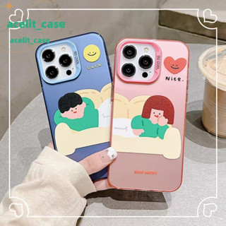 ❤️ส่งของขวัญ❤️ เคสไอโฟน 11 12 13 14 Pro Max สไตล์คู่รัก กราฟฟิตี ความนิยม เรียบง่าย แฟชั่น Case for iPhone สไตล์วรรณศิลป