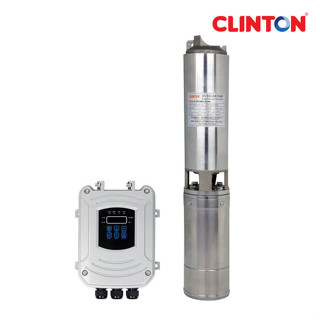 CLINTON (คลินตัน) ปั๊มบาดาลโซล่าเซลล์  400วัตต์ / 48โวลต์ รุ่น 4CTDC48V-400W