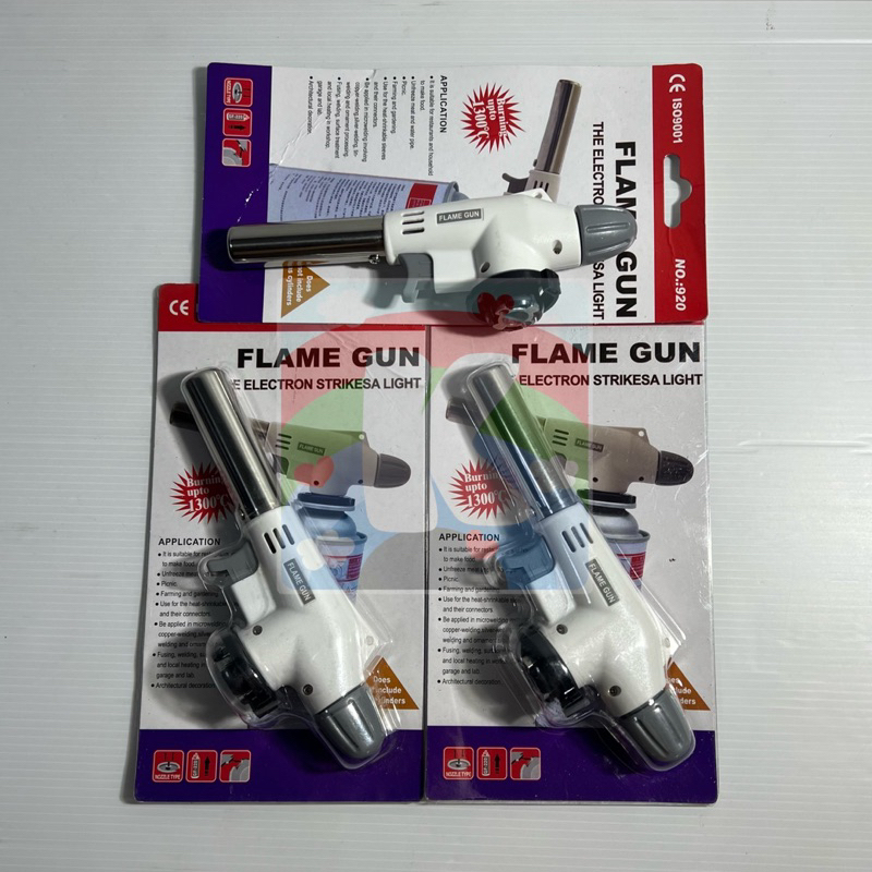 FLAME GUN หัวพ่นไฟ เครื่องพ่นไฟทำอาหาร อุปกรณ์เดินป่าหรือตั้งแคมป์ ใช้ประกอบอาหาร เบิร์นอาหาร หัวพ่นแก๊ส