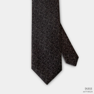 Dark Brown Melange pattern 3 Inch Necktie - เนคไทสีน้ำตาลเข้ม