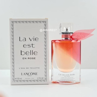 JUL02 ส่งฟรี Lancome La Vie Est Belle En Rose EDT 50ml กล่องเทส น้ำหอม