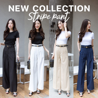 Stripe Pant (กางเกงผ้า ขากระบอก ลายริ้ว)