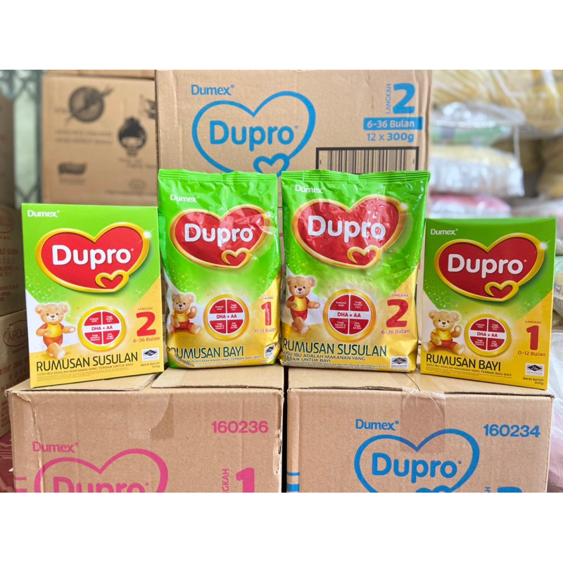 นมผง Dumex Dupro (ดูเม็กซ์ ดูโปร) สูตร 1 และสูตร 2  นมผงเด็กนำเข้า ราคาถูก