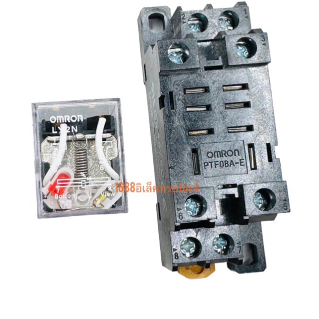 RELAY 0mron คุณภาพ ญี่ปุ่น LY2  LY2N RELAY 12VDC , 24VDC,110V, 220VAC +Socket ได้ทั้งชุด