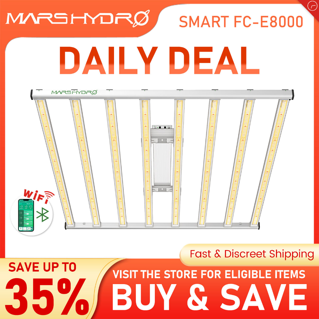 New🔥[ส่งฟรี]2023 Mars Hydro FC-E8000 Smart Grow System Led Grow bar Full Spectrum Hydroponic LED Gro