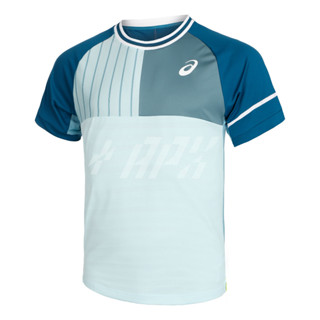 Asics เสื้อเทนนิสผู้ชาย Mens Match SS Top | Aquamarine ( 2041A271-405 )