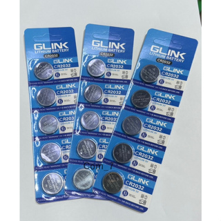 ถ่านนาฬิกา/ถ่านไบออส/ถ่านกระดุม GLINK รุ่น CR2032 3V. 210mAh.(1แพ็ค5ก้อน) คุณภาพดี ราคาถูก ทั้งปลีกและส่ง