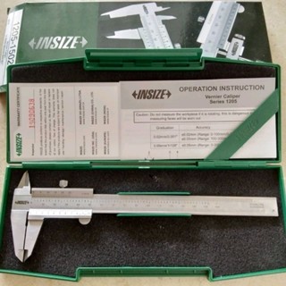 เวอร์เนียร์ 6 นิ้ว ความละเอียด 0.02mm Vernier Caliper 0-150mm/0-6" INSIZE อินไซส์ 1205-1502S