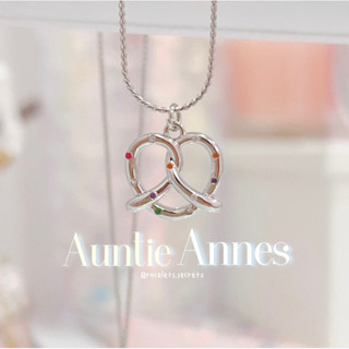 มาใหม่ 🥨 พร้อมส่ง 🥖🪄 AuntieAnns (29)สร้อยคอขนมชุบเงินแท้92.5% สร้อยคอ สร้อย เครื่องประดับ💗✨