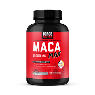 💊Force Factor Fundamentals, Maca Max, 500 mg(120 Capsules) โสมเปรู 3 สี เพิ่มสมรรถภาพทางเพศ ซัพพอร์ตการฝึกซ้อม