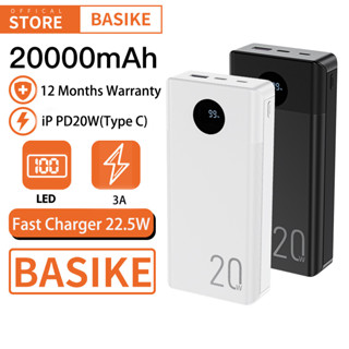 BASIKE 10000mAh 20000mAh พาวเวอร์แบงค์ ชาร์จเร็ว QC3.0 22.5W PD 20W 18W Powerbank Fast Quick Charger - รับประกัน 1 ปี