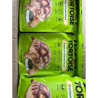Happy tortoise อาหารเต่าบก สูตรปกติ ถุงโรงงานสีเขียว/ถุงใส พร้อมส่ง มีของแถมทุกออเดอร์