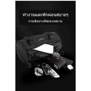 กระเป๋าสะพายผู้ชายแฟชั่น ทรงกระบอกสุดเท่ใหม่ล่าสุดผ้าไนลอน พร้อมส่งจากไทย