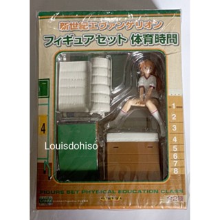 ของใหม่ ไม่แกะ ซีลแต่ออกเหลือง Neon Genesis Evangelion Figure Set Taiiku Jikan Soryu Asuka Langley อีวาเกเลี่ยน