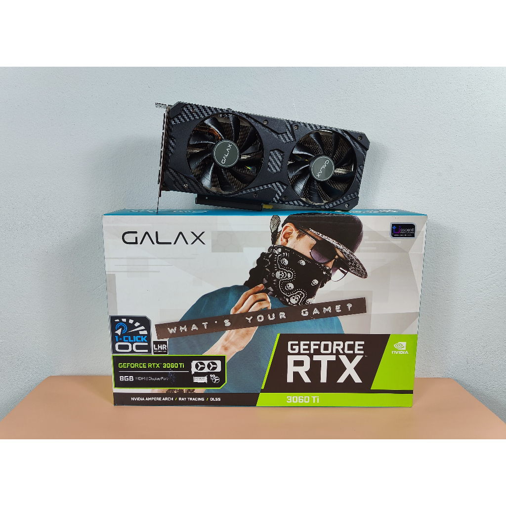 GALAX RTX 3060 Ti 1-CLICK OC (การ์ดจอ มือสอง)