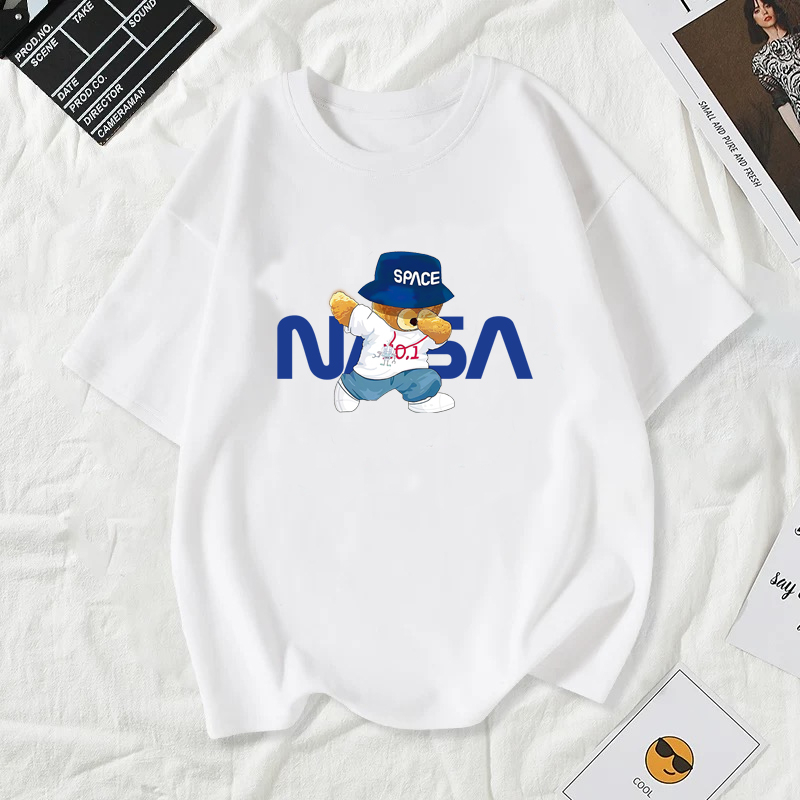 Cosco เสื้อยืดผู้หญิงสาวลายการ์ตูนน่ารัก#A92