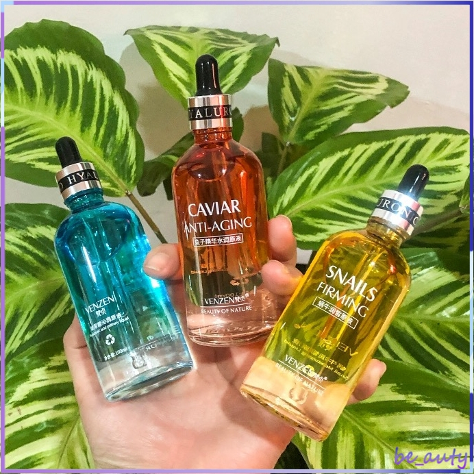Venzen เซรั่ม 3สูตรขายดี ขนาด 100ML เซรั่มหน้าใส เซรั่มลดริ้วรอย เซรั่มบํารุงผิวหน้า กระชับรูขุมขน เซรั่มทาผิว เซรั่มลดร
