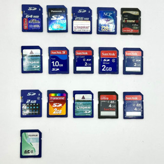 พร้อมส่ง เมมโมรี่การ์ด Kingston Sandisk Transcend SD Card Memory Card 2GB 128MB 256MB มือสอง