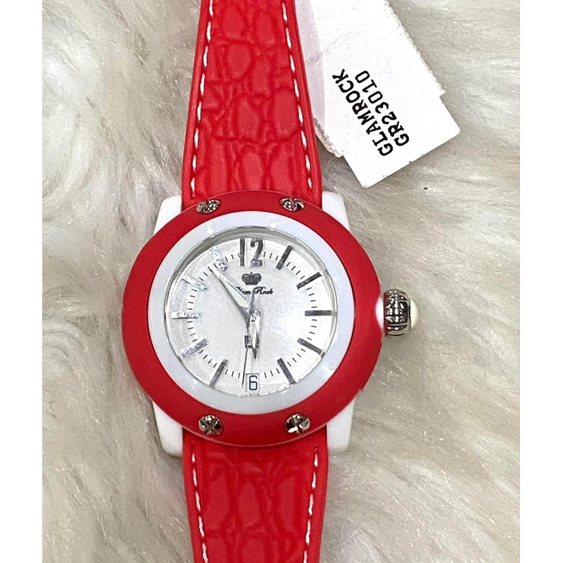 Glam Rock Women's GR23010 Miami Beach White Dial Red Silicone Watch Swiss Made (6,700 ฿)