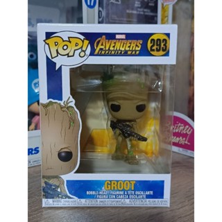 Funko Pop! : Avengers 3 Infinity War - Groot with Gun