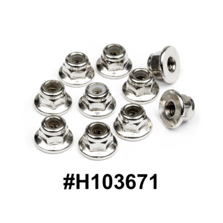 HPI 103671 FLANGED LOCK NUT M3 (10pcs) (HPI VORZA)