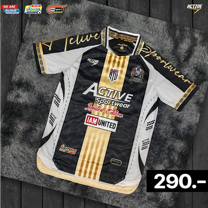 เสื้อพิมพ์ลาย เสื้อบอล คอวีห้าเหลี่ยม คอใหญ่ ผ้าไมโครริ้วเงา No. N-1010