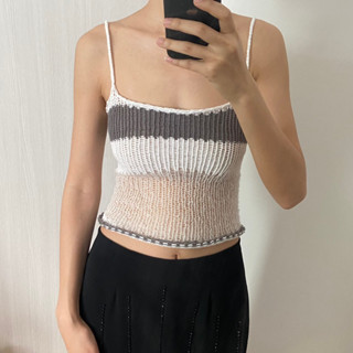 (Pre-order)🤍Winnie- Knit tube top handmade