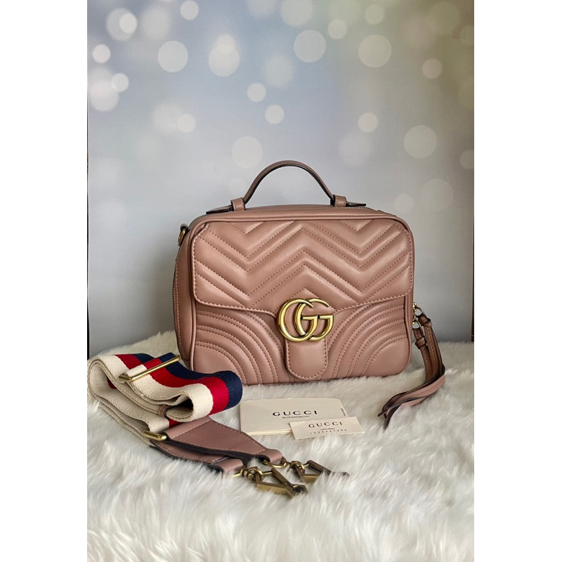 Gucci MARMONT TOP HANDLE SHOULDER BAG