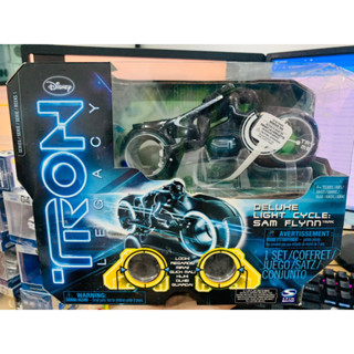 Tron Legacy Movie Electronic Deluxe Light Cycle With Sam Flynn Disney MISB