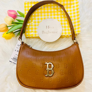 🤎แท้100% MLB MONOGRAM Embo Shoulder Bag BOSTON REDSOX