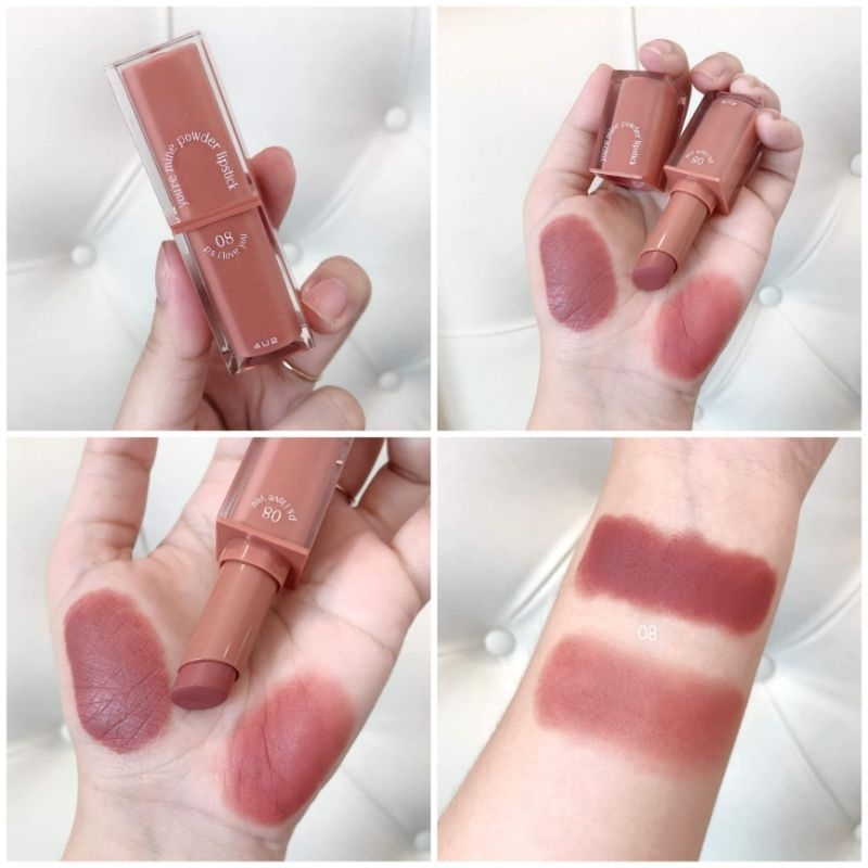 ลิป 4U2 You’re mind รุ่นใหม่ สี 08 คือที่สุดคุณหนูคุณใจ ชมพูตุ่นๆนัวๆละมุนไม่ไหวว เป็นลิปเนื้อแป้ง ซ