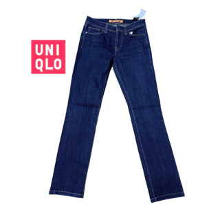 กางเกงยีนส์ Uniqlo แท้ 💯% skinny fit  ป้ายส้ม ไซส์ 24 (61cm)