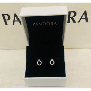 Pandora earring รูปตัว O แท้100%