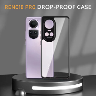 Reno 10 5Gตรงรุ่น(พร้อมส่งในไทย)เคสกันกระแทกขอบสีหลังใสOPPO Reno10 5G/Reno10Pro 5G/Reno10Pro Plus 5G