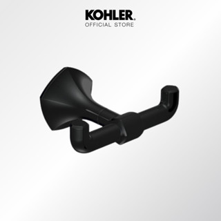 KOHLER Occasion double robe hook ขอแขวนผ้าคู่ รุ่นโอเคชัน สีดำด้าน K-EX27070T-BL