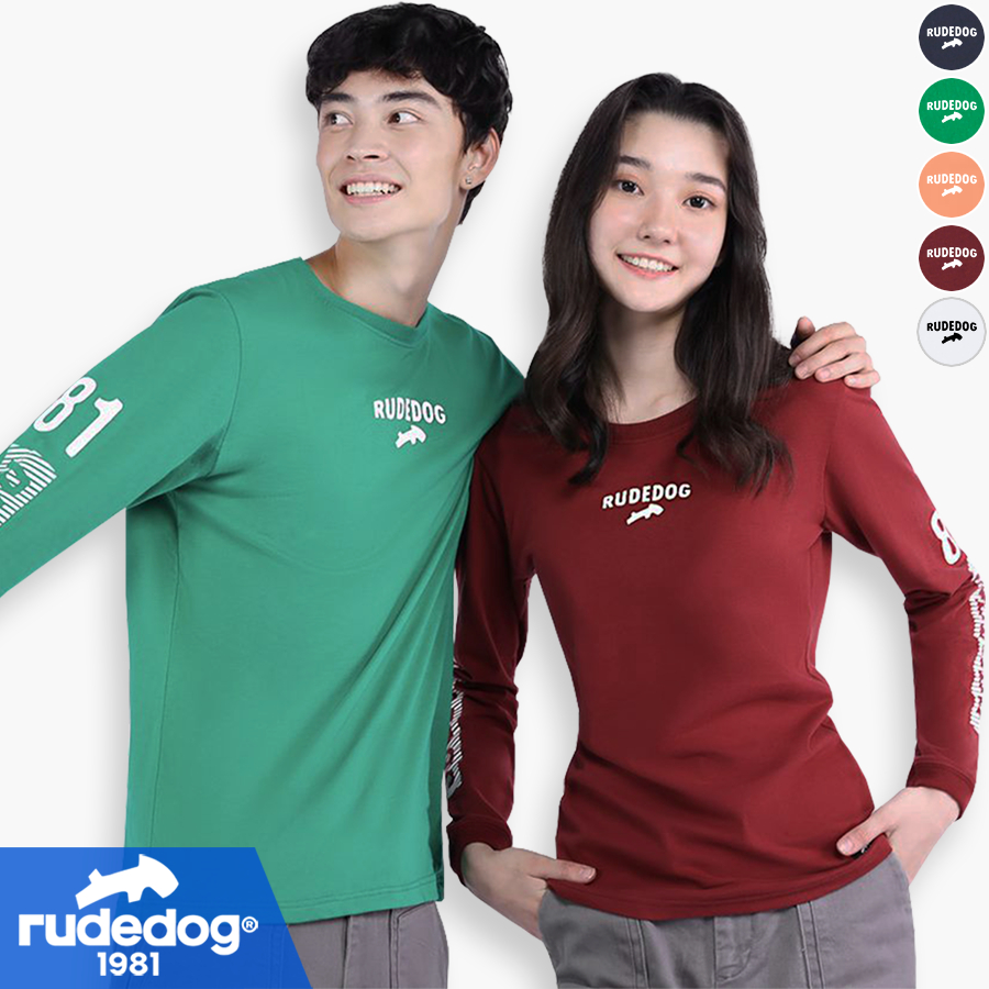 rudedog® เสื้อแขนยาวผู้ชาย เสื้อแขนยาวผู้หญิง รุ่น Rudetab ของแท้ 100% รู้ดด็อก