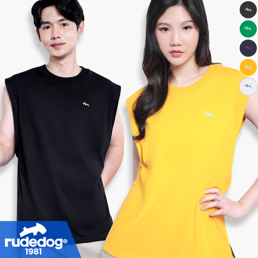 rudedog® เสื้อยืดแขนกุด เว้าลึก รุ่น Bounce ของแท้ 100% รู้ดด็อก