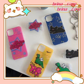 ❤️ส่งของขวัญ❤️ เคสไอโฟน 11 12 13 14 Pro Max เรียบง่าย การ์ตูน ความคิดสร้างสรรค์ แฟชั่น สไตล์คู่รัก Case for iPhoneป้องกั