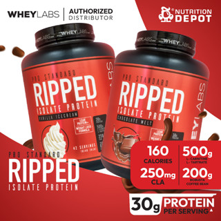 Whey Labs Ripped Isolate Whey Protein 4lbs - เวย์โปรตีนลดไขมัน เสริมสร้างกล้ามเนื้อ