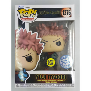 Funko Pop Jujutsu Kaisen - Yuji Itadori [เรืองแสง] #1376 (กล่องมีตำหนินิดหน่อย)