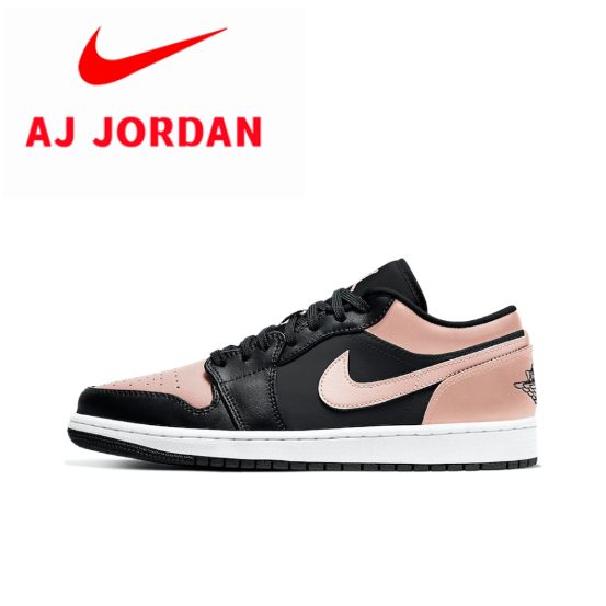 Air Jordan 1 Low Crimson Tint Black Pink Toe