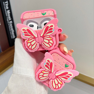 💟ล่าสุด💟เคสแอร์พอด 2 1 pro2 Case for Airpods 3 pro ผีเสื้อ เการป้องกันการตก ซิลิโคนนิ่ม Soft Case Airpod gen 3 2021