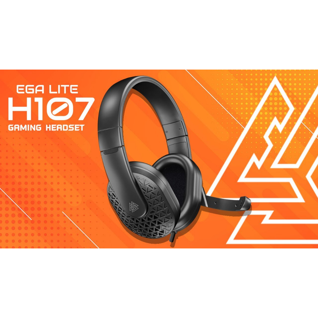 หูฟังเกมส์มิ่ง EGA LITE TYPE H107 ดีไซน์เหมาะกับการใช้งาน ไม่ว่าจะดูหนัง ฟังเพลง Jack 3.5mm