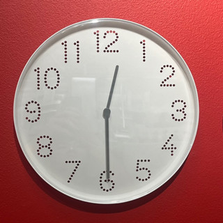 นาฬิกาแขวนผนัง ไม่มีเสียงเข็ม สีขาว ทรอมมา อิเกีย Wall Clock Tromma IKEA