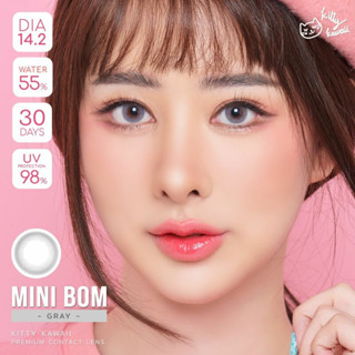 Kitty Kawaii mini bom gray คอนแทคเลนส์โทนธรรมชาติ