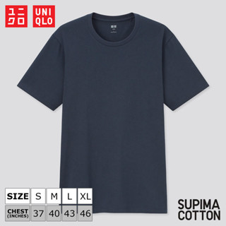 เสื้อยืดแขนสั้น Uniqlo Supima Cotton - 69 Navy