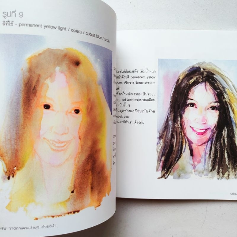 หนังสือ วาดภาพคนง่ายๆด้วยสีน้ำ สีน้ำวาดง่ายกว่าที่คิด โดย นิลสมัย สนพ.ช่างคิด อนันต์ ประภาโส พิมพ์ 4 สีกระดาษปอนด์ราคา