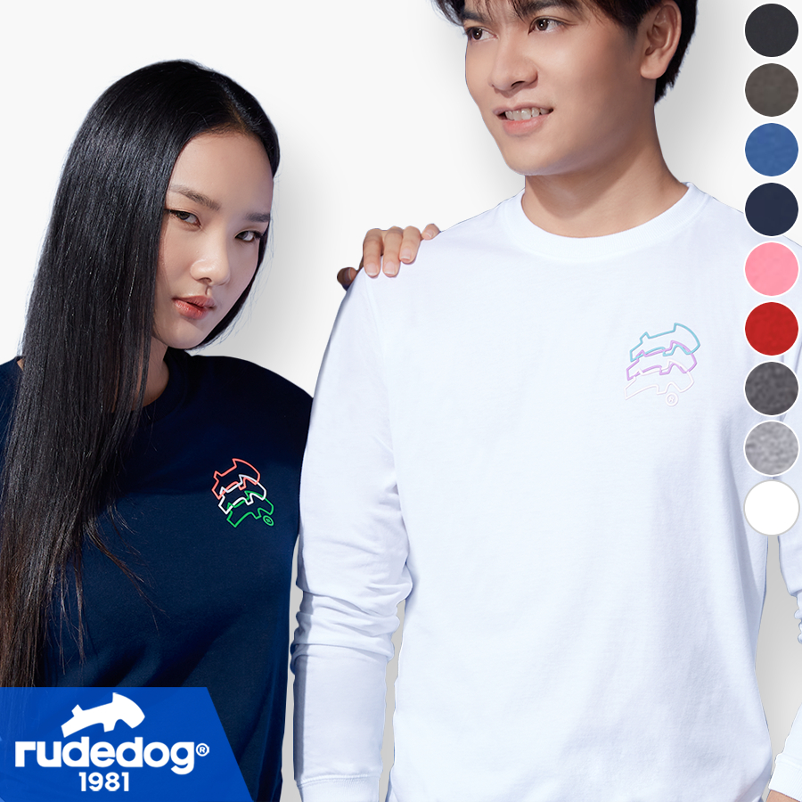 rudedog® เสื้อแขนยาวผู้ชาย เสื้อแขนยาวผู้หญิง รุ่น Connect ของแท้ 100% รู้ดด็อก